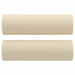 Set de canapele cu perne, 2 piese, crem, material textil - WALTI WALTI