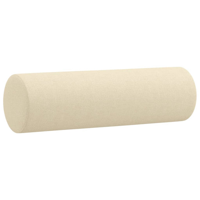 Set de canapele cu perne, 2 piese, crem, material textil - WALTI WALTI