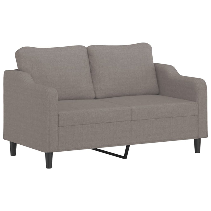Set de canapele cu perne, 2 piese, gri taupe, textil - WALTI WALTI