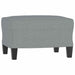 Set de canapele cu perne, 3 piese, gri deschis, textil - WALTI WALTI