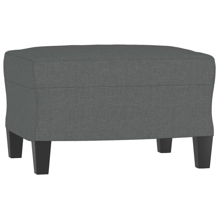 Set de canapele cu perne, 3 piese, gri închis, textil - WALTI WALTI