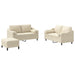 Set de canapele cu perne, 3 piese, crem, textil - WALTI WALTI