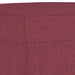 Set canapea cu perne, 3 piese, roșu vin, material textil - WALTI WALTI