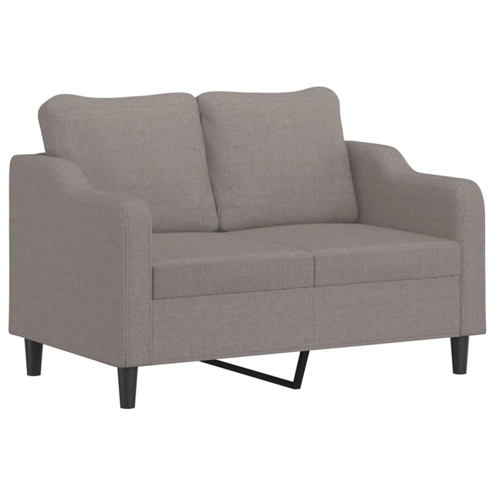 Set de canapea cu perne, 2 piese, gri taupe, material textil - WALTI WALTI