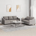 Set de canapea cu perne, 2 piese, gri taupe, material textil - WALTI WALTI