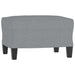 Set de canapele cu perne, 3 piese, gri deschis, textil - WALTI WALTI