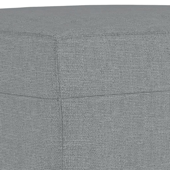 Set de canapele cu perne, 3 piese, gri deschis, textil - WALTI WALTI