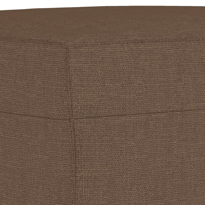 Set de canapele cu perne, 3 piese, maro, textil - WALTI WALTI