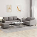 Set de canapea cu perne, 3 piese, gri taupe, material textil - WALTI WALTI