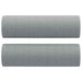 Set de canapele cu perne, 2 piese, gri deschis, material textil - WALTI WALTI