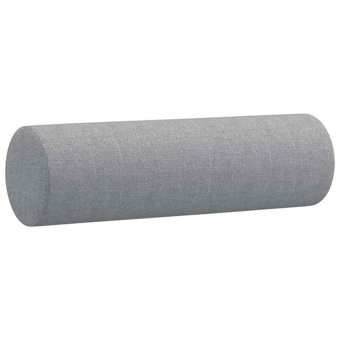Set de canapele cu perne, 2 piese, gri deschis, material textil - WALTI WALTI