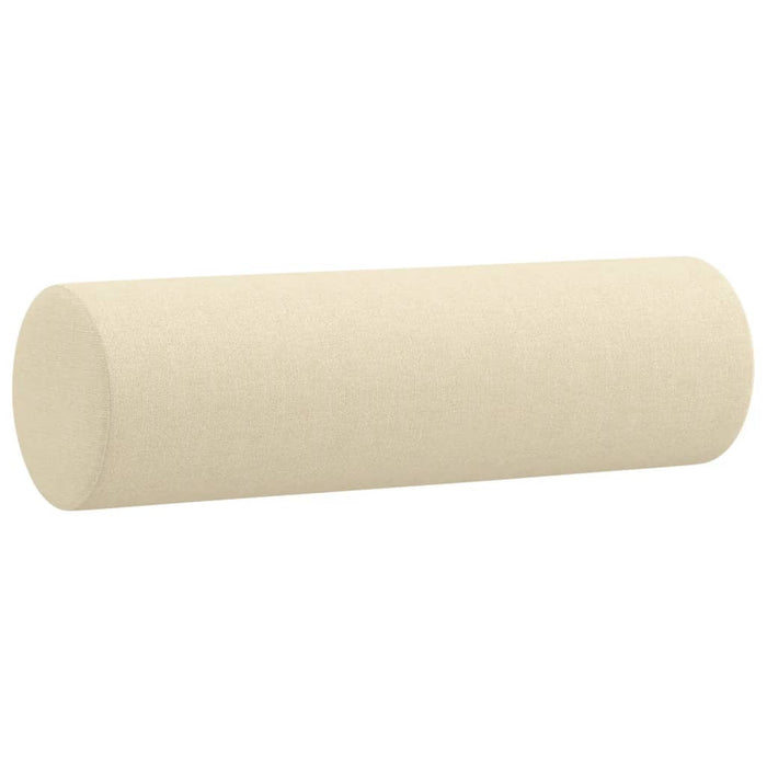 Set de canapele cu perne, 2 piese, crem, material textil - WALTI WALTI