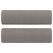 Set de canapele cu perne, 2 piese, gri taupe, textil - WALTI WALTI