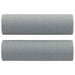 Set de canapele cu perne, 3 piese, gri deschis, textil - WALTI WALTI