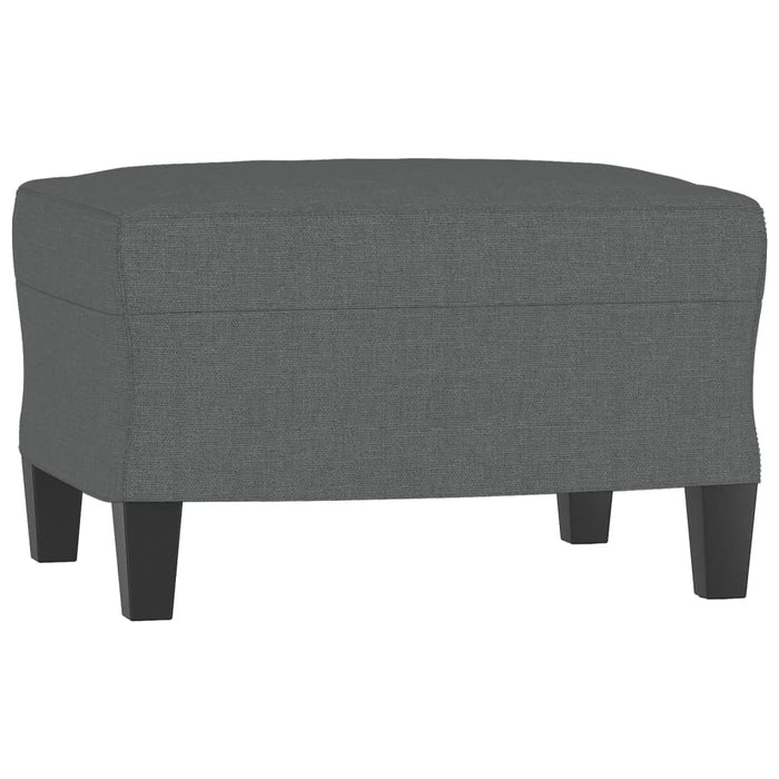 Set de canapele cu perne, 3 piese, gri închis, textil - WALTI WALTI
