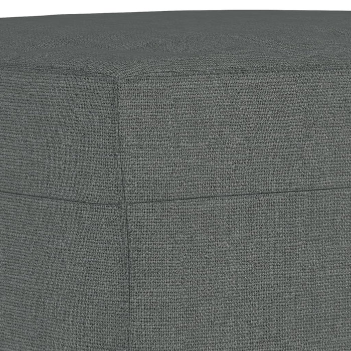 Set de canapele cu perne, 3 piese, gri închis, textil - WALTI WALTI