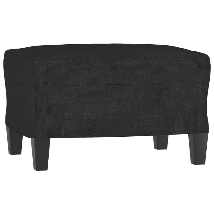 Set de canapele cu perne, 3 piese, negru, textil - WALTI WALTI