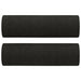 Set de canapele cu perne, 3 piese, negru, textil - WALTI WALTI