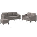 Set de canapele cu perne, 3 piese, gri taupe, textil - WALTI WALTI