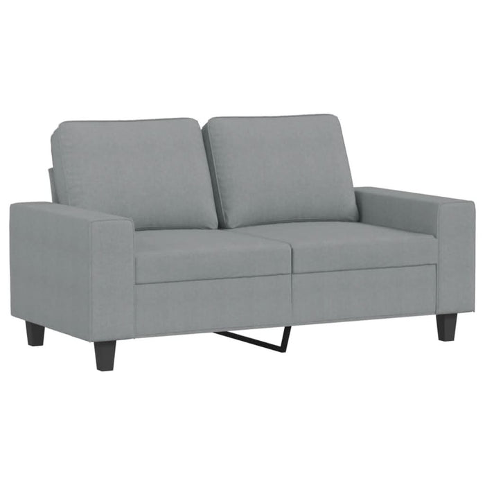 Set de canapele, 3 piese, gri deschis, textil - WALTI WALTI
