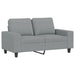 Set de canapele, 3 piese, gri deschis, textil - WALTI WALTI