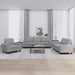 Set de canapele, 3 piese, gri deschis, textil - WALTI WALTI