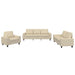 Set de canapele, 3 piese, crem, material - WALTI WALTI