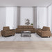 Set de canapele, 3 piese, maro, textil - WALTI WALTI