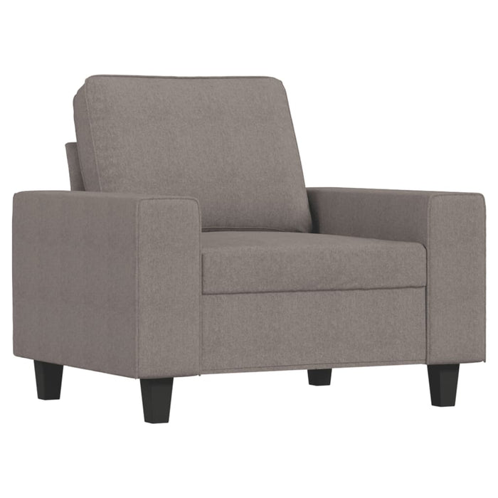 Set de canapele, 3 piese, gri taupe, textil WALTI