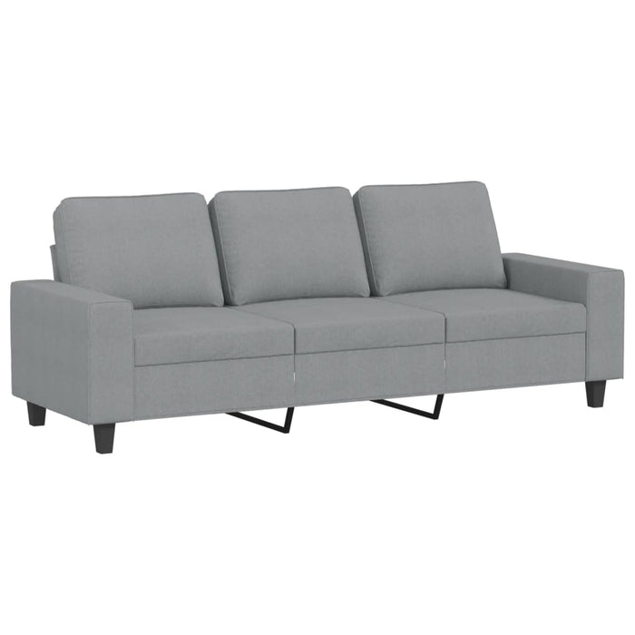 Set de canapele, 4 piese, gri deschis, material textil - WALTI WALTI