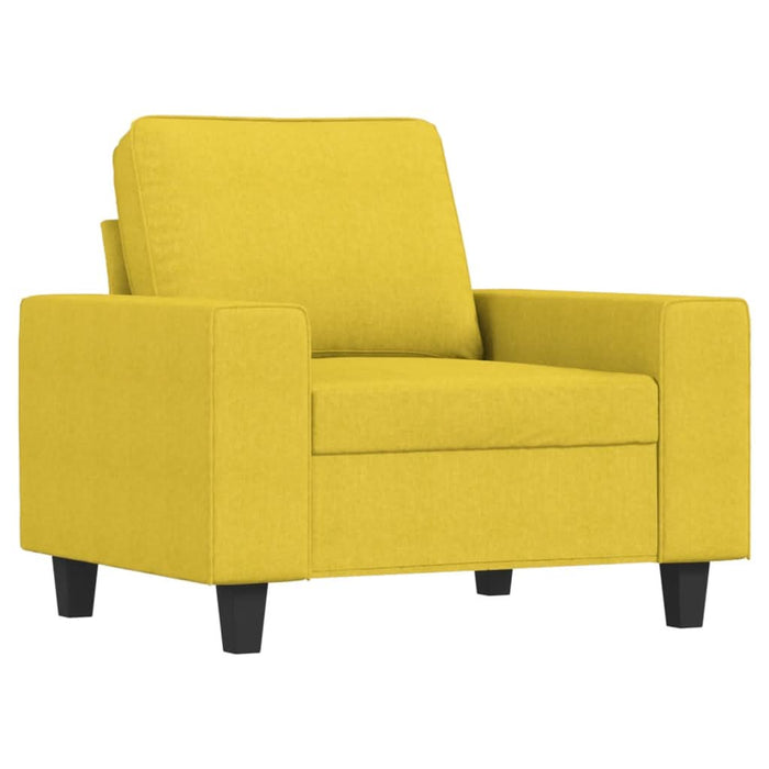 Set de canapele, 4 piese, galben deschis, textil - WALTI WALTI