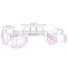 Set de canapele, 4 piese, gri taupe, textil - WALTI WALTI