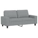 Set de canapele, 2 piese, gri deschis, material textil - WALTI WALTI