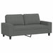 Set de canapele, 2 piese, gri închis, material textil - WALTI WALTI