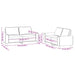 Set de canapele, 2 piese, gri închis, material textil - WALTI WALTI