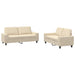 Set de canapele, 2 piese, crem, material textil - WALTI WALTI