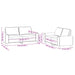 Set de canapele, 2 piese, crem, material textil - WALTI WALTI