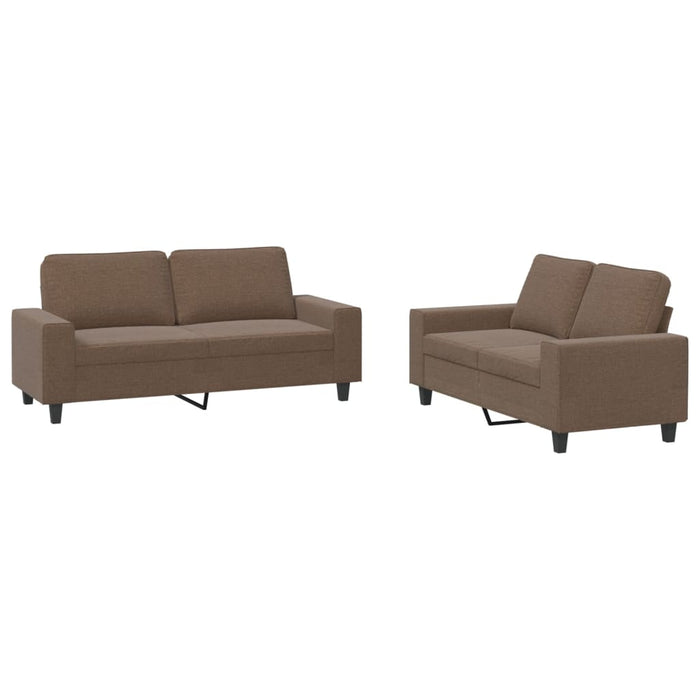 Set de canapele, 2 piese, maro, textil - WALTI WALTI