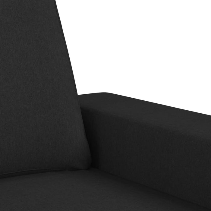 Set de canapele, 2 piese, negru, material textil WALTI