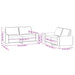 Set de canapele, 2 piese, galben deschis, textil - WALTI WALTI