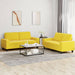 Set de canapele, 2 piese, galben deschis, textil - WALTI WALTI