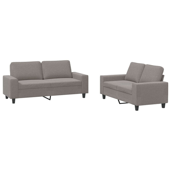 Set de canapele, 2 piese, gri taupe, material - WALTI WALTI