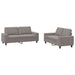 Set de canapele, 2 piese, gri taupe, material - WALTI WALTI