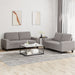 Set de canapele, 2 piese, gri taupe, material - WALTI WALTI