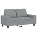 Set de canapele, 2 piese, gri deschis, material textil - WALTI WALTI