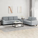 Set de canapele, 2 piese, gri deschis, material textil - WALTI WALTI