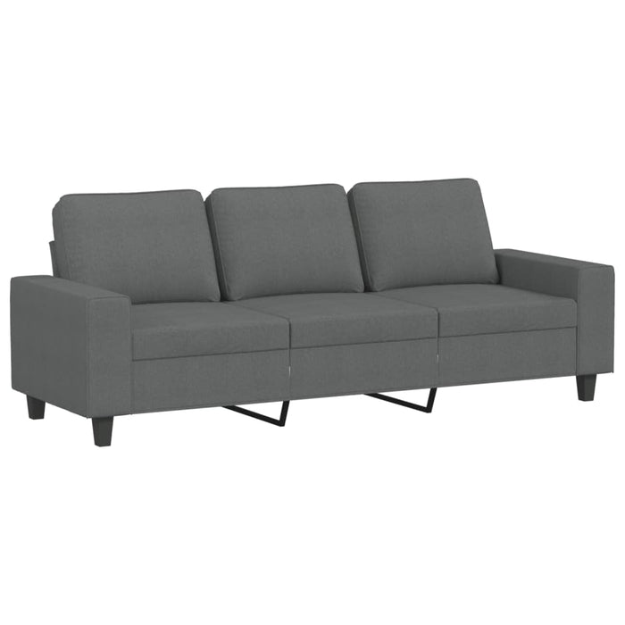 Set de canapele, 2 piese, gri închis, material textil WALTI