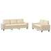 Set de canapele, 2 piese, crem, material textil - WALTI WALTI