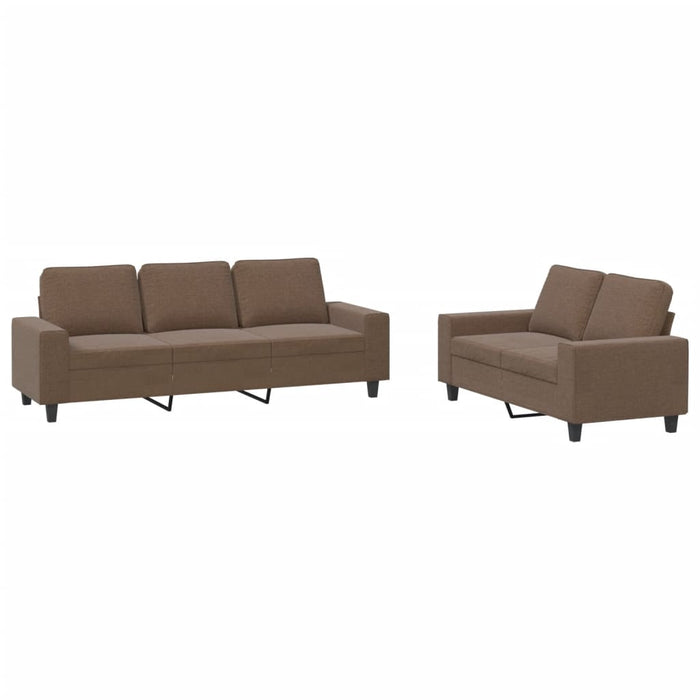 Set de canapele, 2 piese, maro, textil - WALTI WALTI