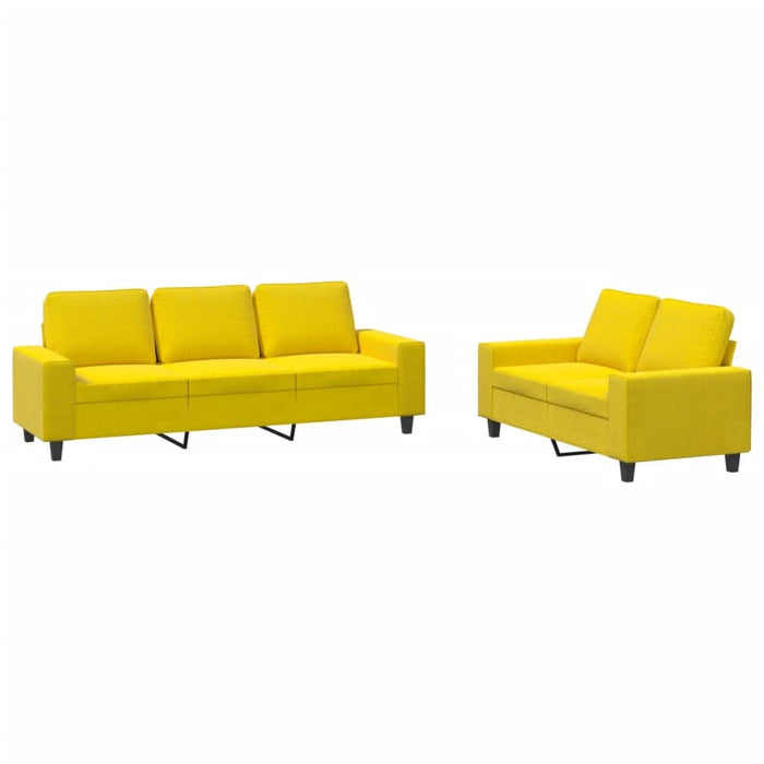 Set de canapele, 2 piese, galben deschis, textil - WALTI WALTI